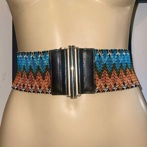 Multicolor Woven Women's Belt
